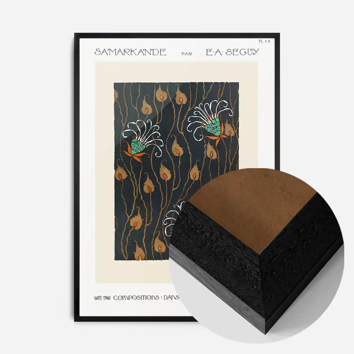 Emile-Alain Séguy Art Nouveau Pattern Print 003