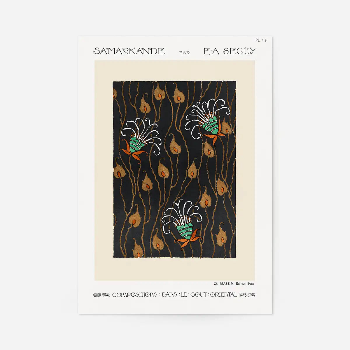 Emile-Alain Séguy Art Nouveau Pattern Print 003