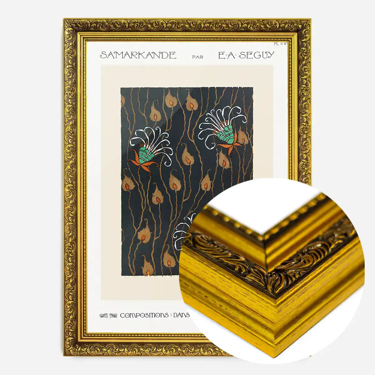 Emile-Alain Séguy Art Nouveau Pattern Print 003