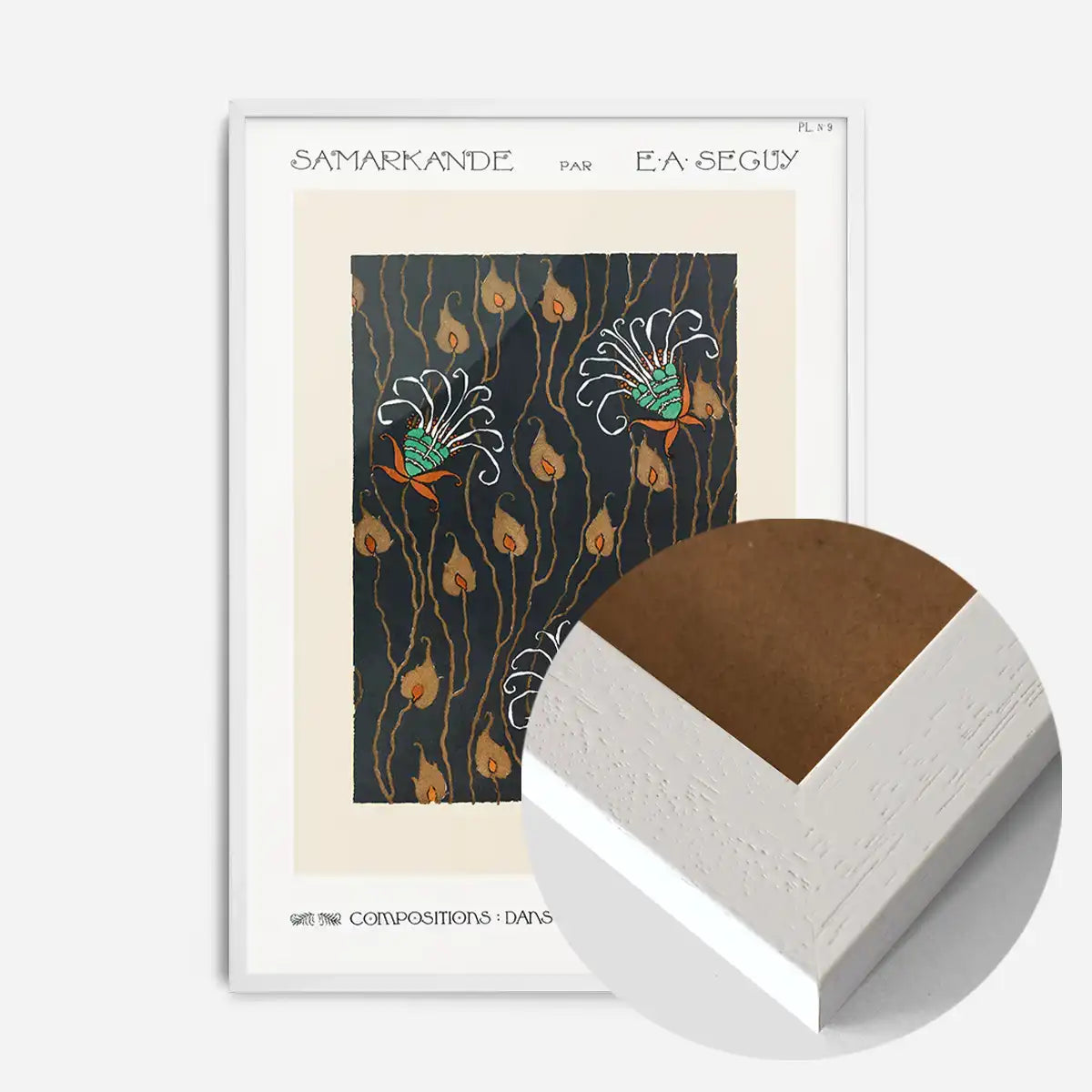 Emile-Alain Séguy Art Nouveau Pattern Print 003