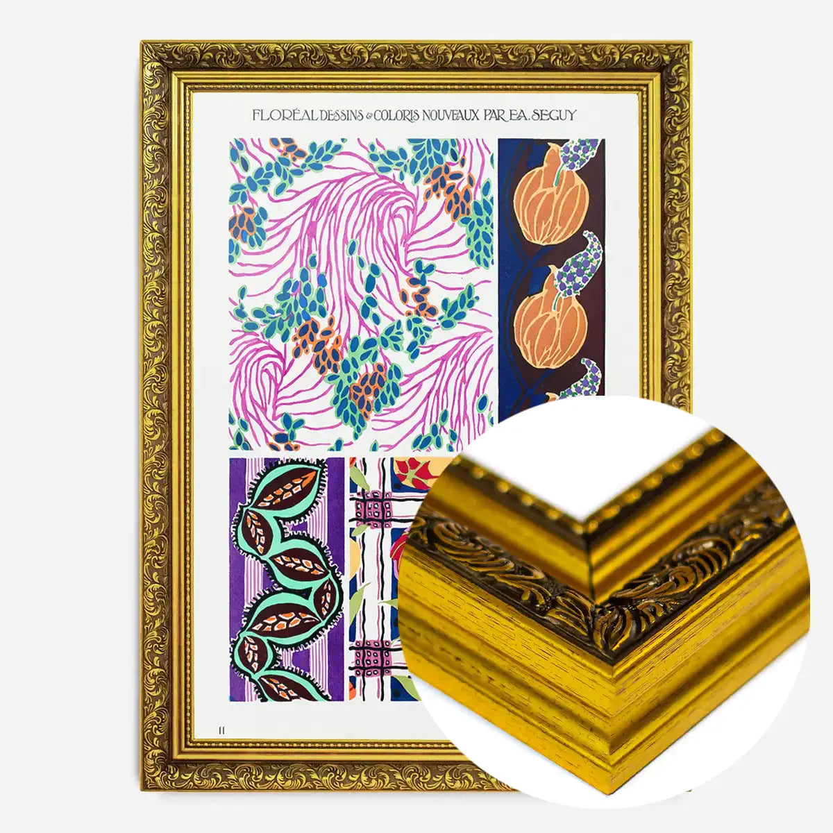 Emile-Alain Séguy Art Nouveau Pattern Print 004