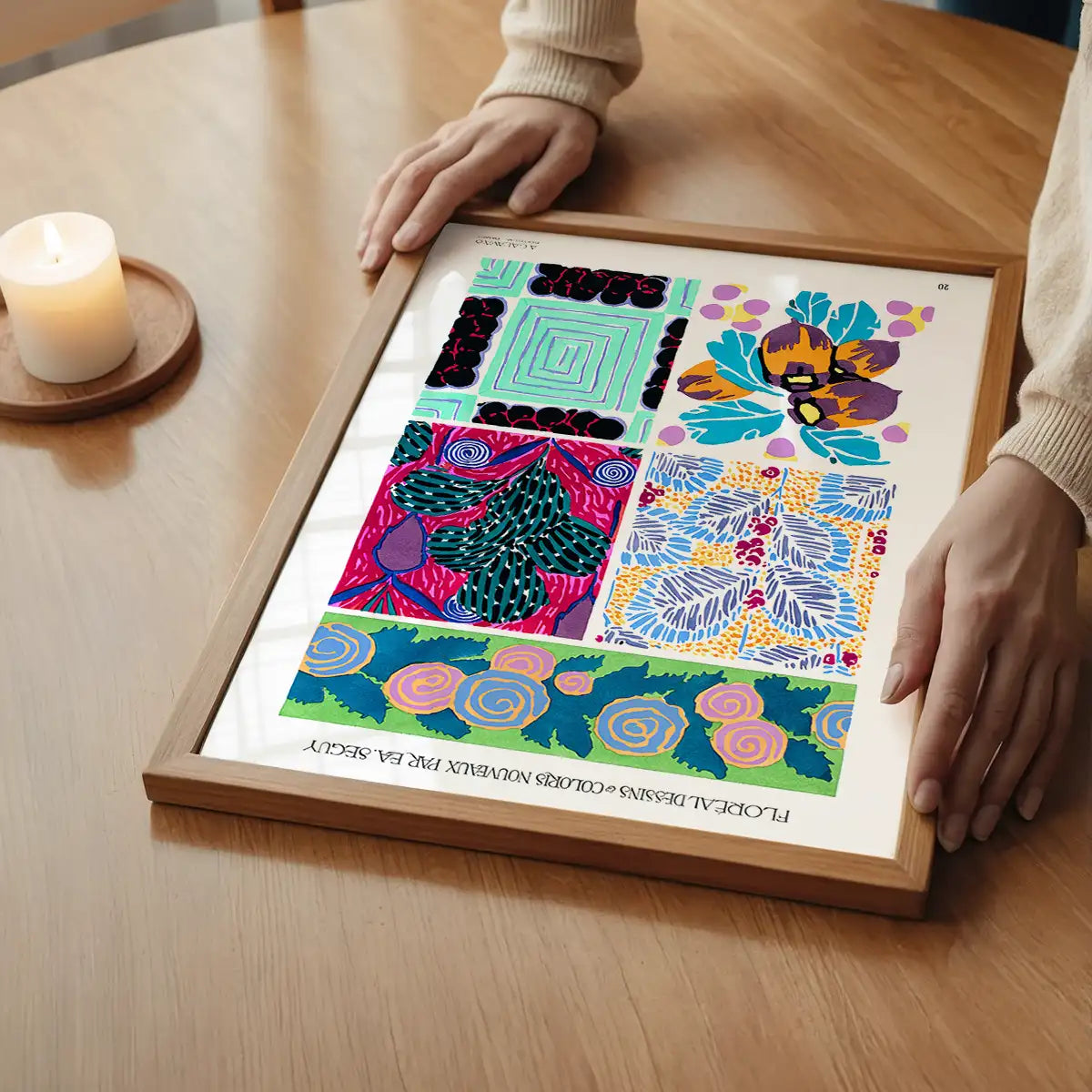 Emile-Alain Séguy Art Nouveau Pattern Print 005
