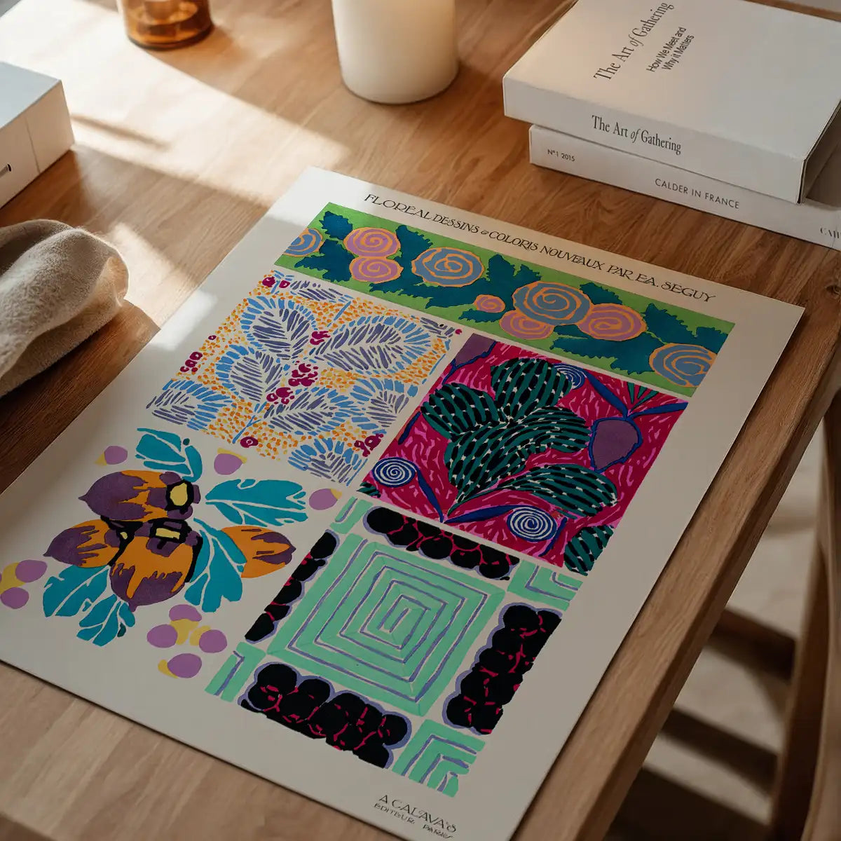 Emile-Alain Séguy Art Nouveau Pattern Print 005
