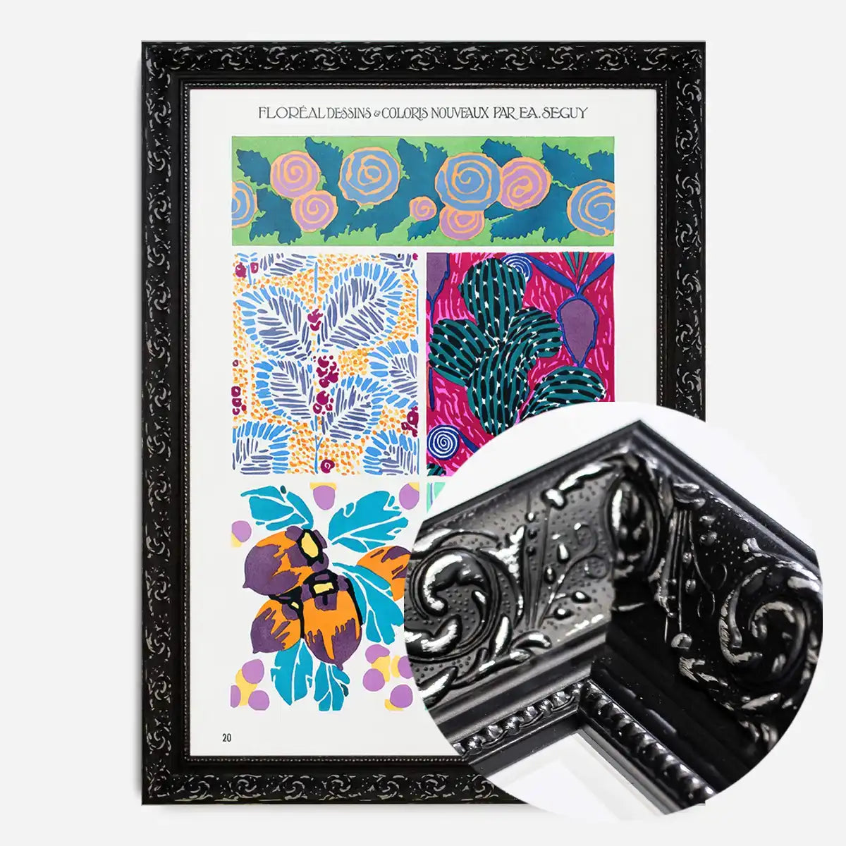 Emile-Alain Séguy Art Nouveau Pattern Print 005