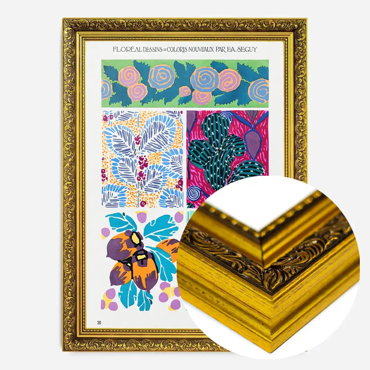 Emile-Alain Séguy Art Nouveau Pattern Print 005