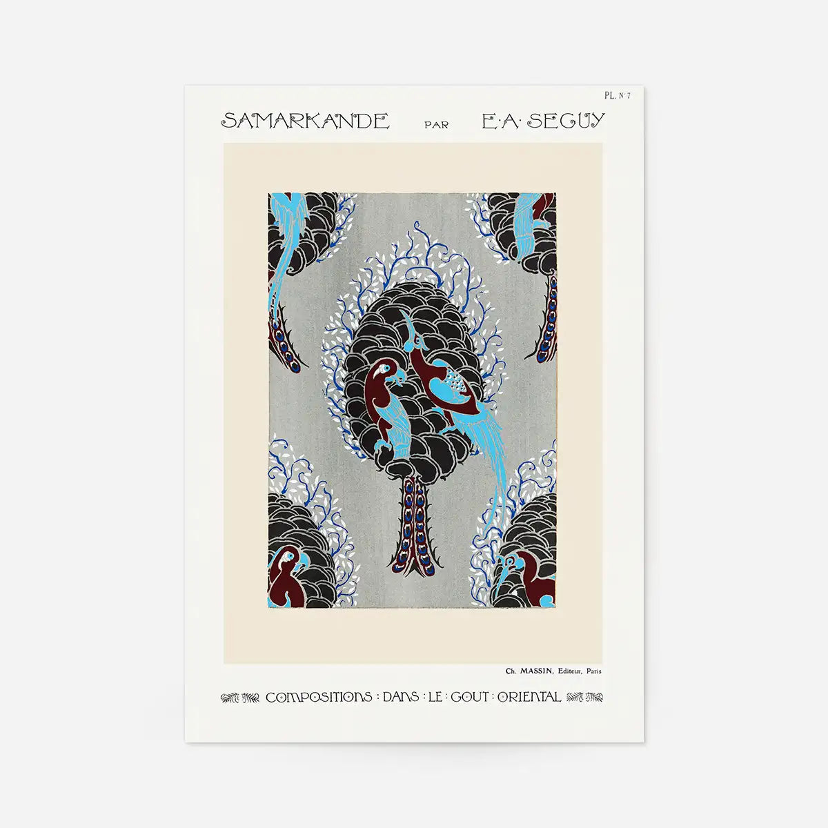 Emile-Alain Séguy Art Nouveau Pattern Print 006