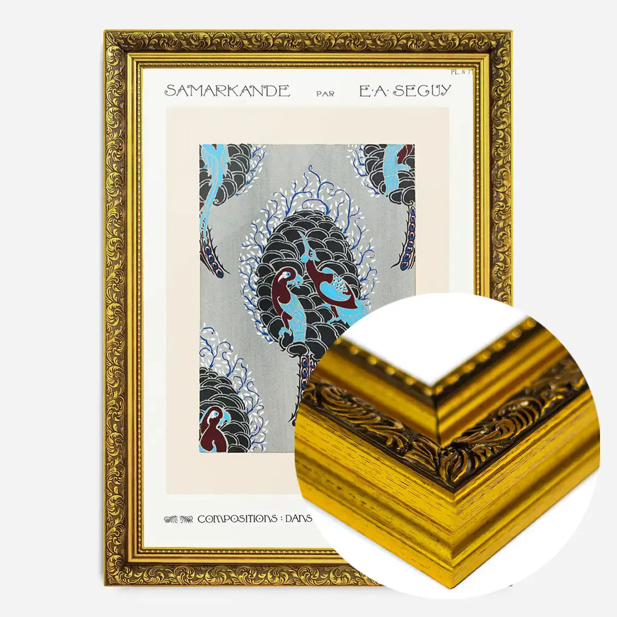 Emile-Alain Séguy Art Nouveau Pattern Print 006