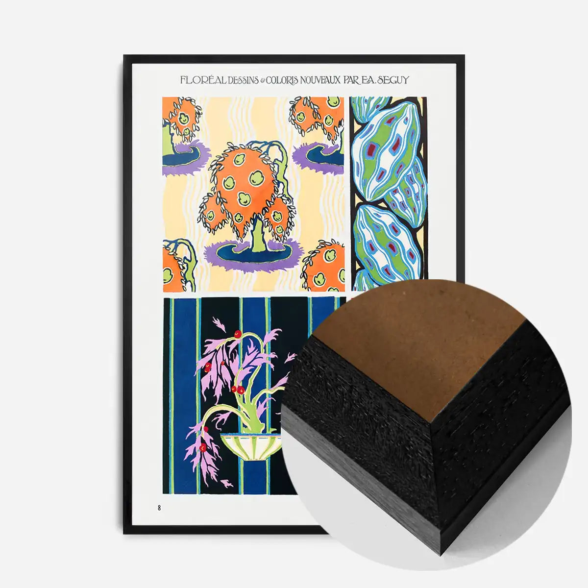 Emile-Alain Séguy Art Nouveau Pattern Print 007