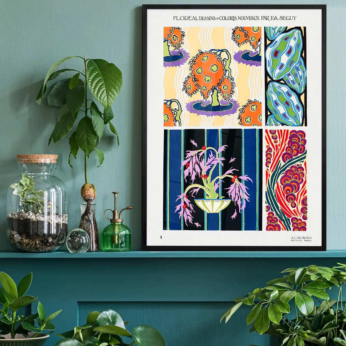 Emile-Alain Séguy Art Nouveau Pattern Print 007