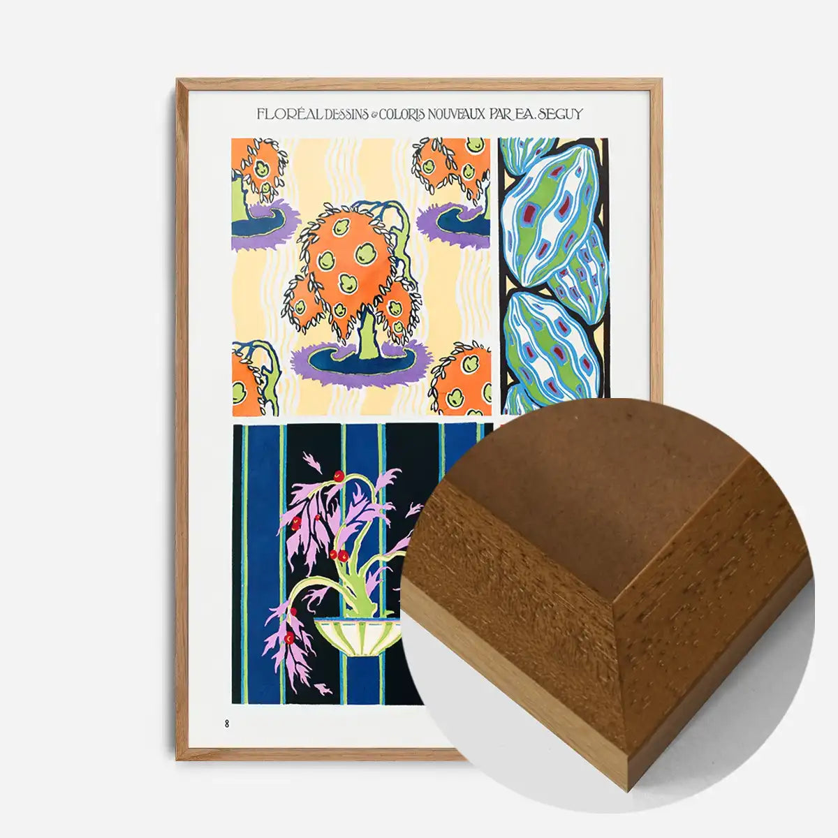 Emile-Alain Séguy Art Nouveau Pattern Print 007