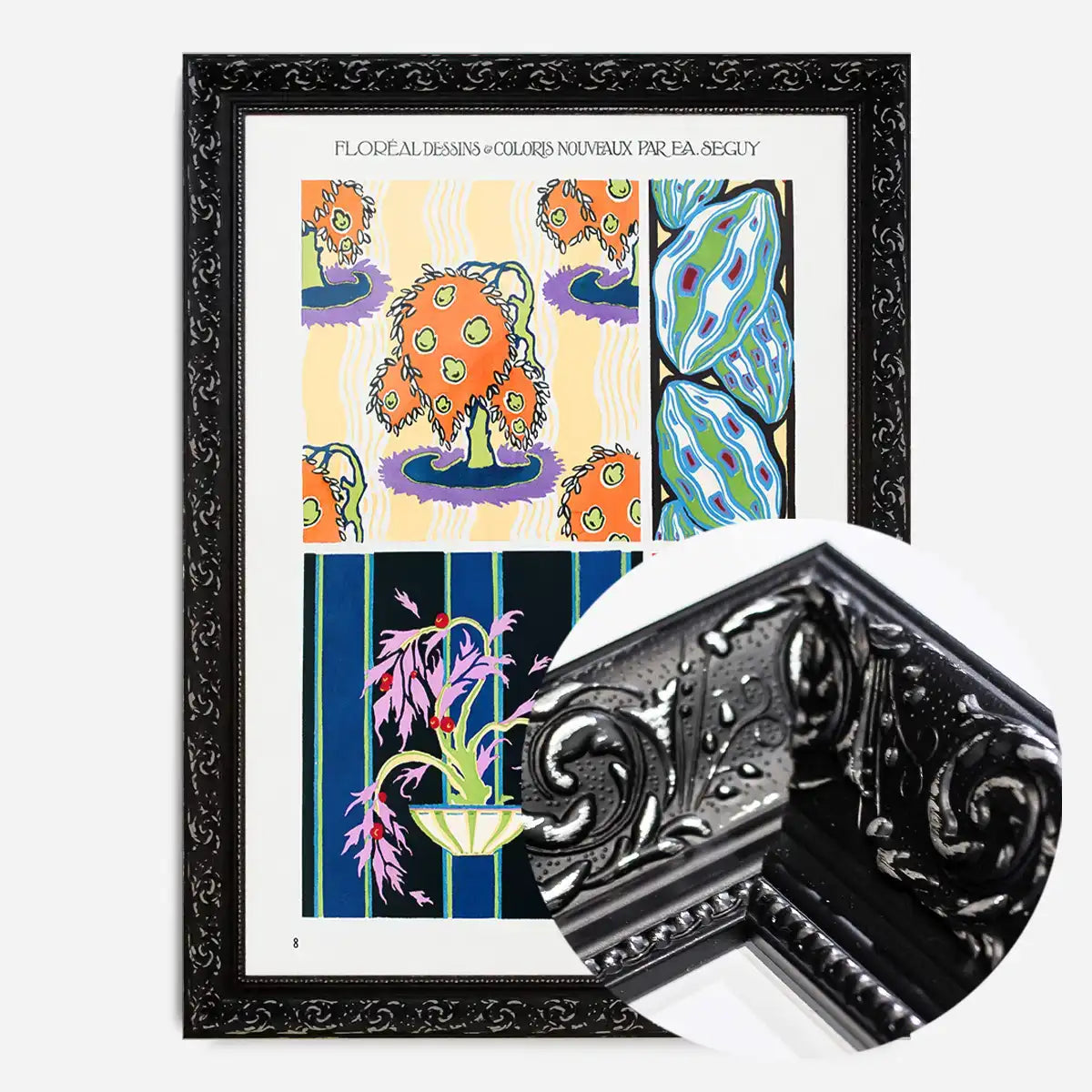 Emile-Alain Séguy Art Nouveau Pattern Print 007