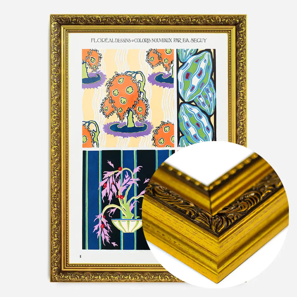 Emile-Alain Séguy Art Nouveau Pattern Print 007