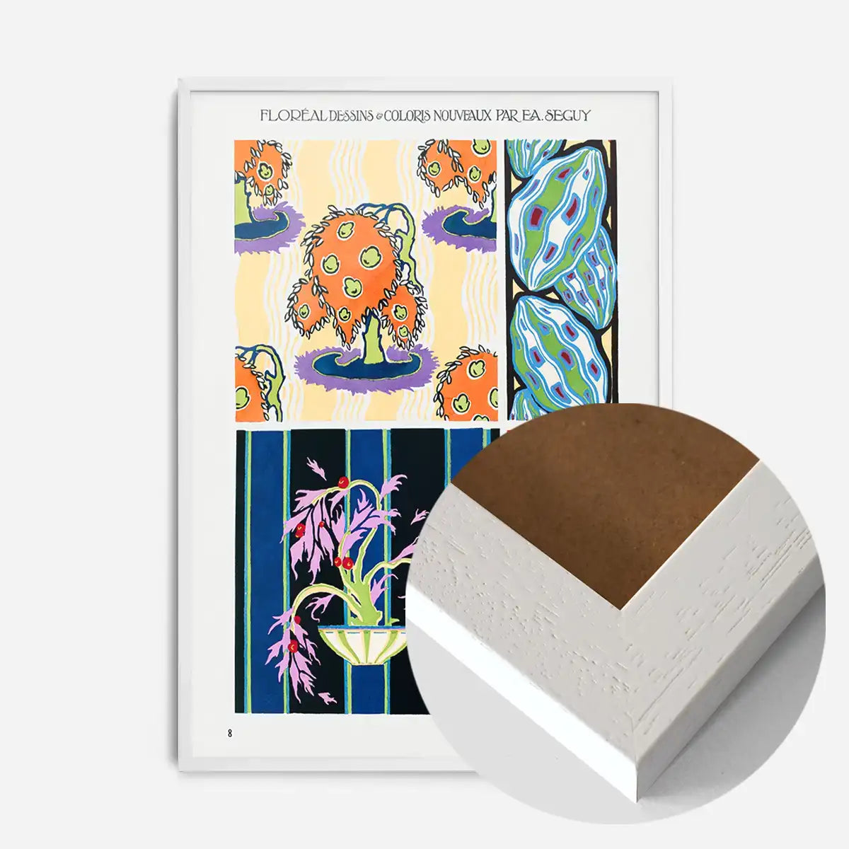 Emile-Alain Séguy Art Nouveau Pattern Print 007