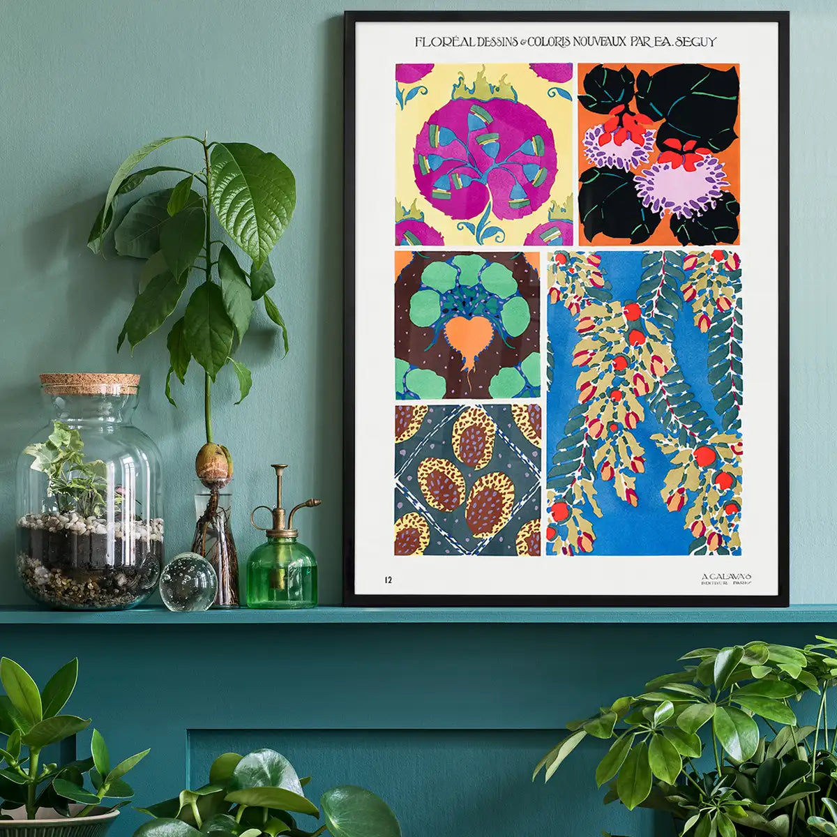Emile-Alain Séguy Art Nouveau Pattern Print 008