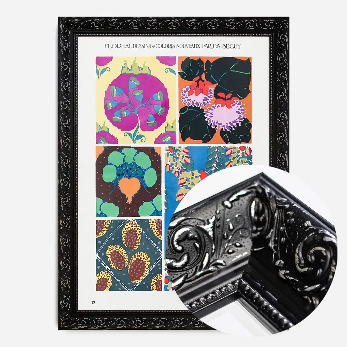 Emile-Alain Séguy Art Nouveau Pattern Print 008