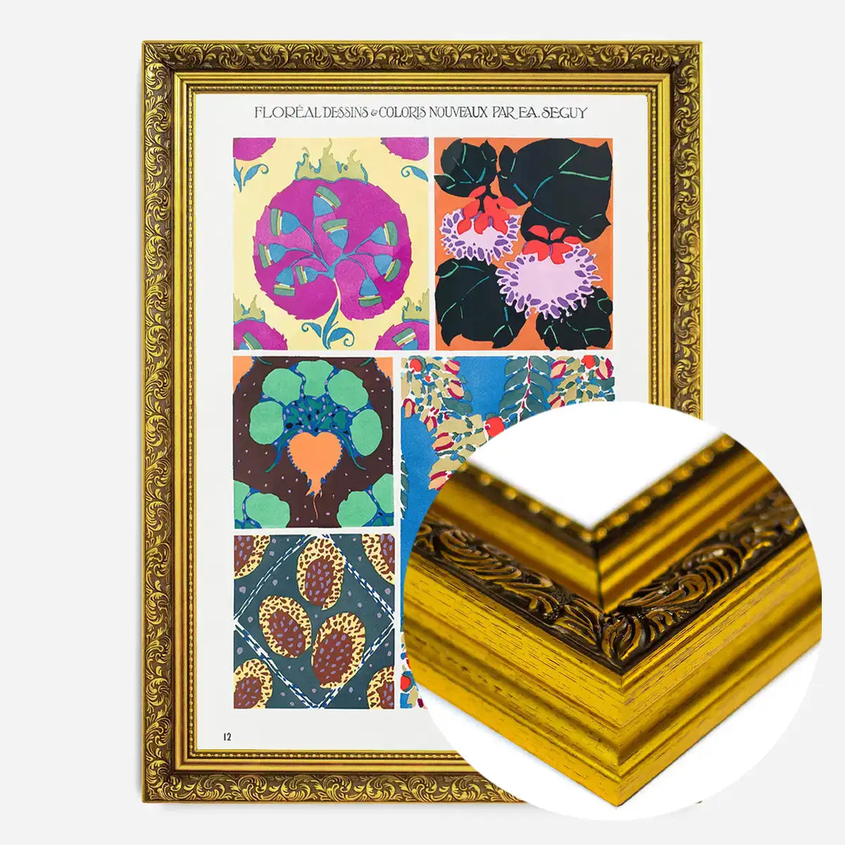Emile-Alain Séguy Art Nouveau Pattern Print 008