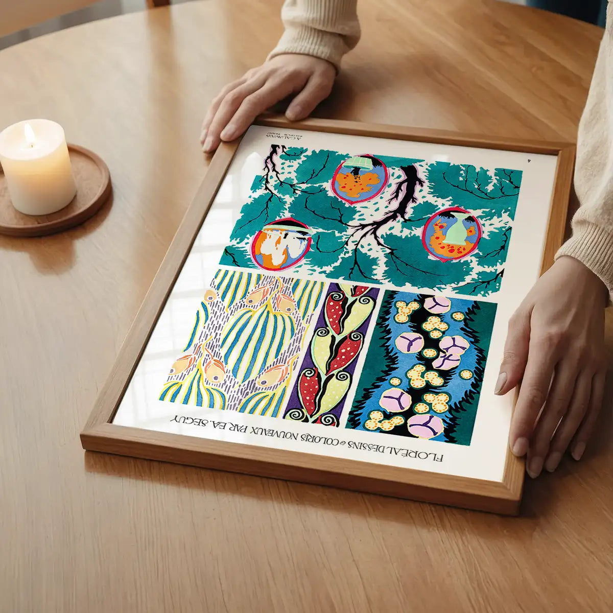 Emile-Alain Séguy Art Nouveau Pattern Print 009