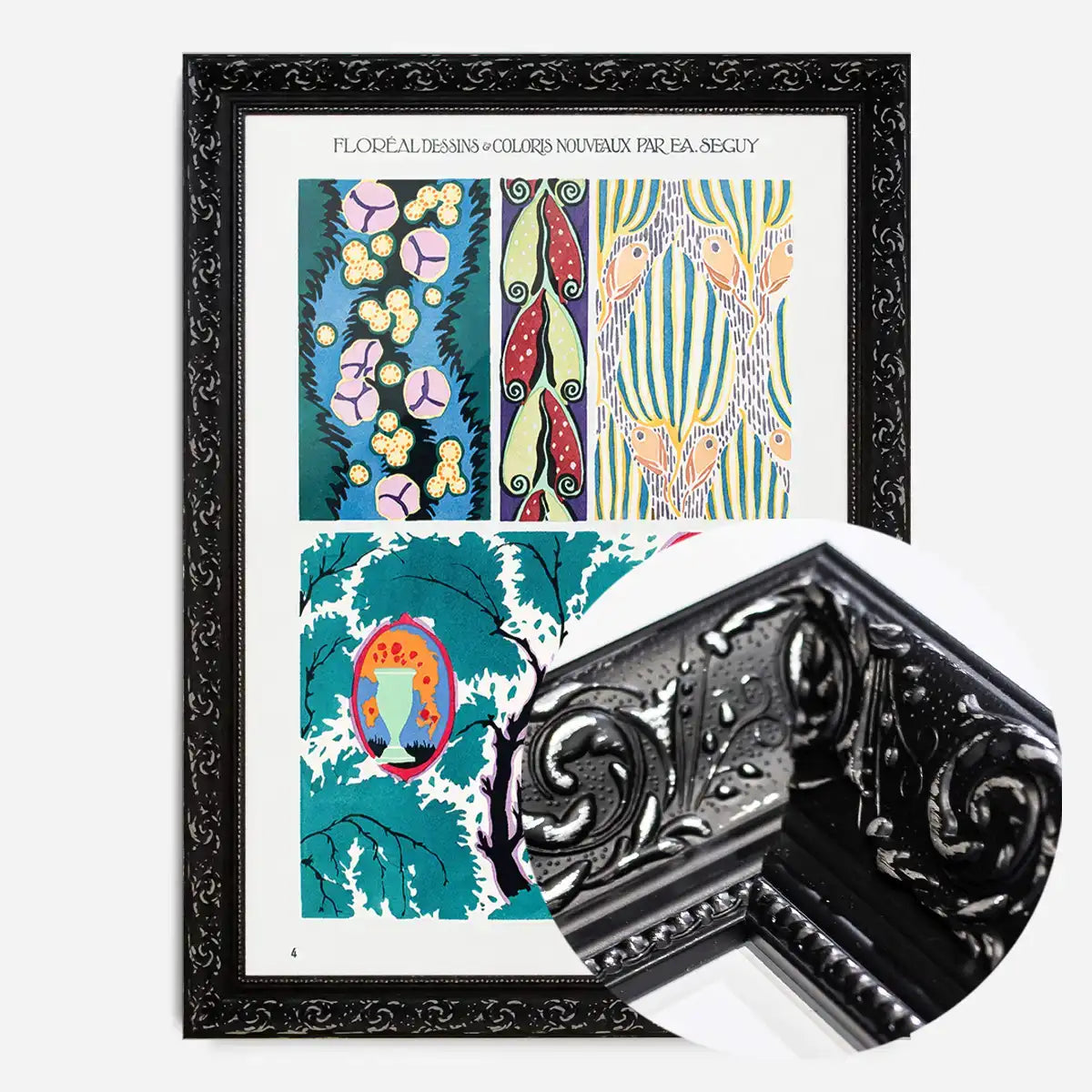 Emile-Alain Séguy Art Nouveau Pattern Print 009