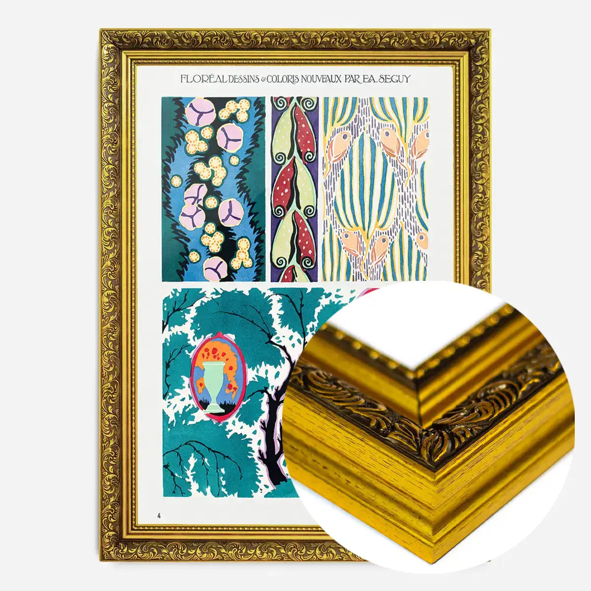 Emile-Alain Séguy Art Nouveau Pattern Print 009