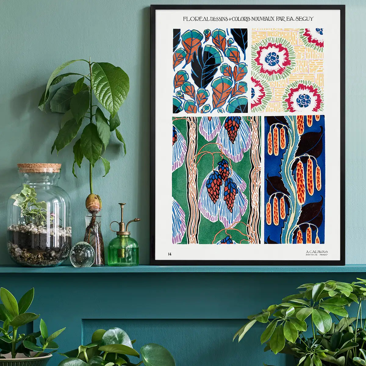 Emile-Alain Séguy Art Nouveau Pattern Print 010