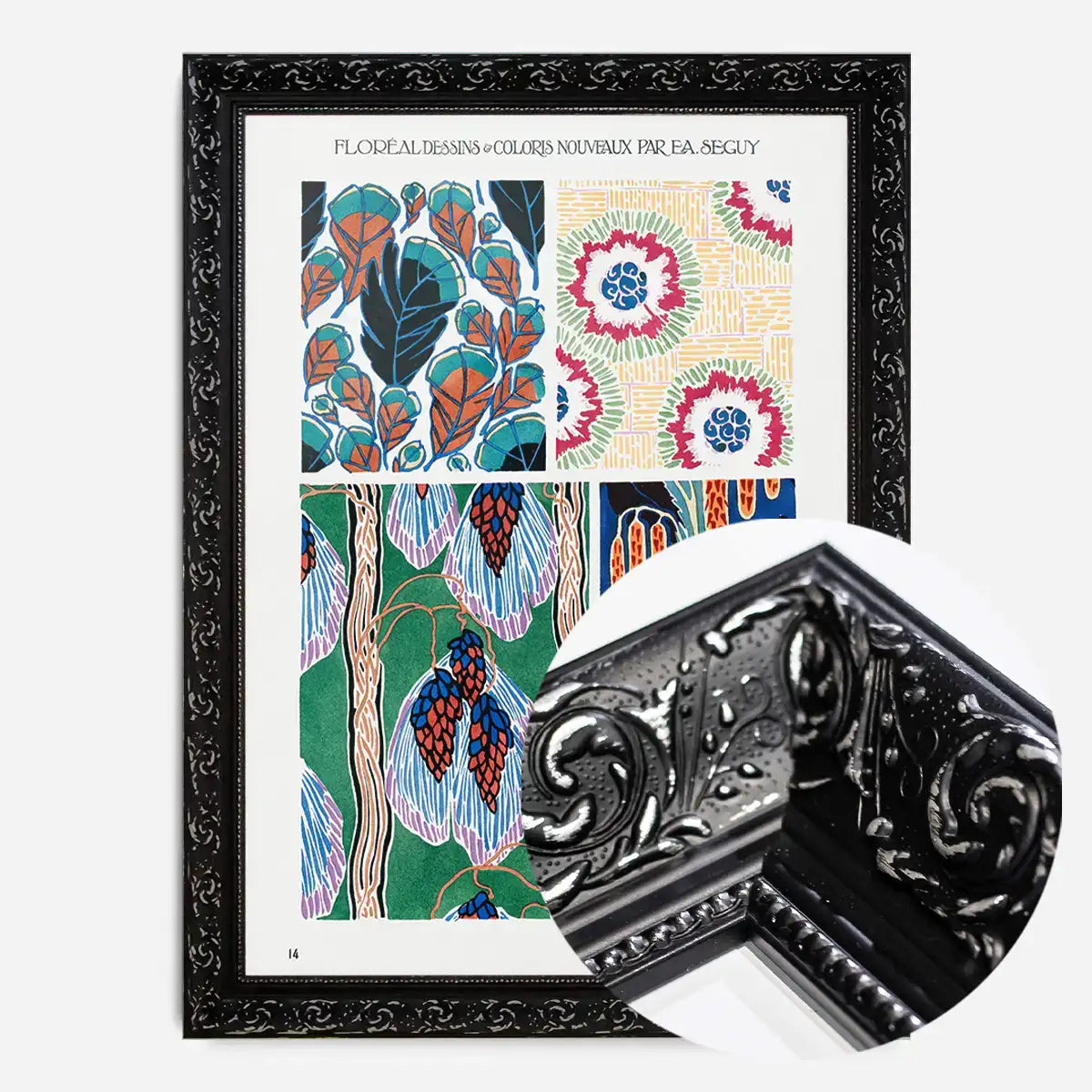 Emile-Alain Séguy Art Nouveau Pattern Print 010