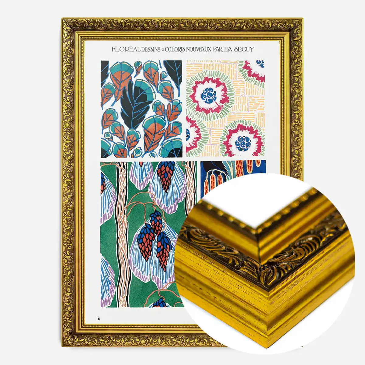 Emile-Alain Séguy Art Nouveau Pattern Print 010