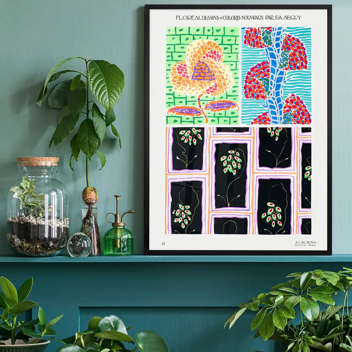 Emile-Alain Séguy Art Nouveau Pattern Print 011