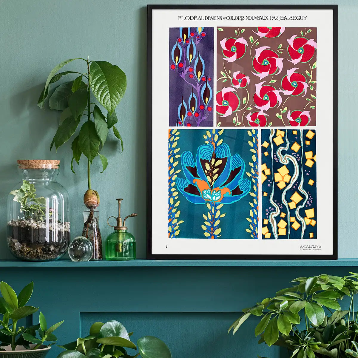 Emile-Alain Séguy Art Nouveau Pattern Print 013