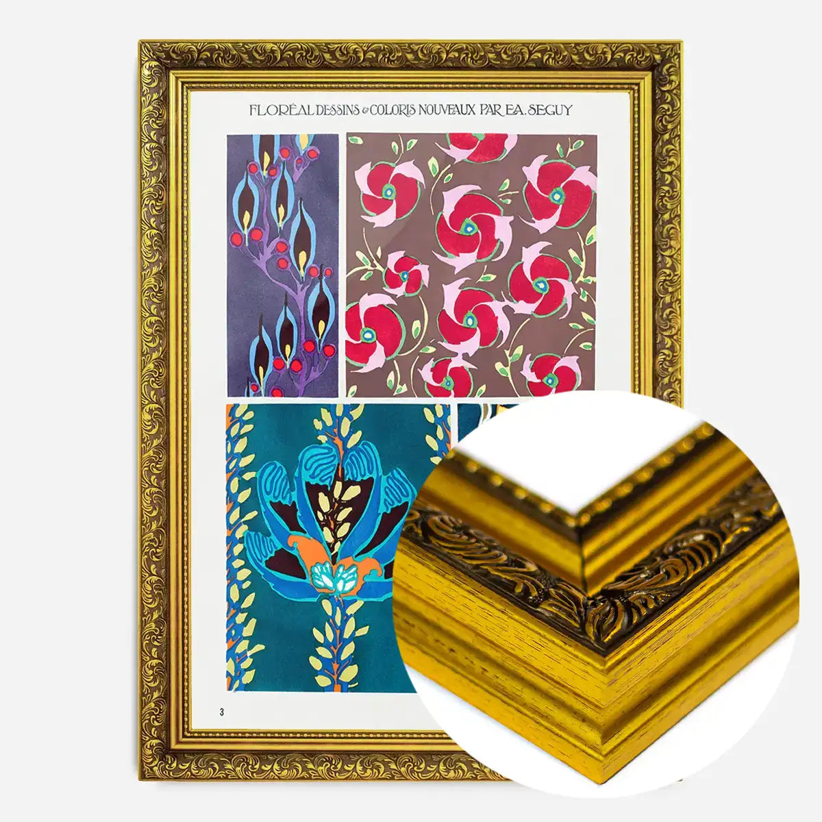Emile-Alain Séguy Art Nouveau Pattern Print 013