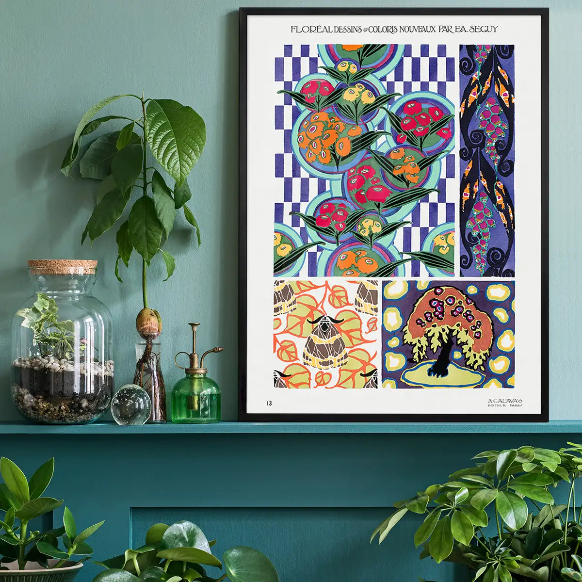 Emile-Alain Séguy Art Nouveau Pattern Print 014