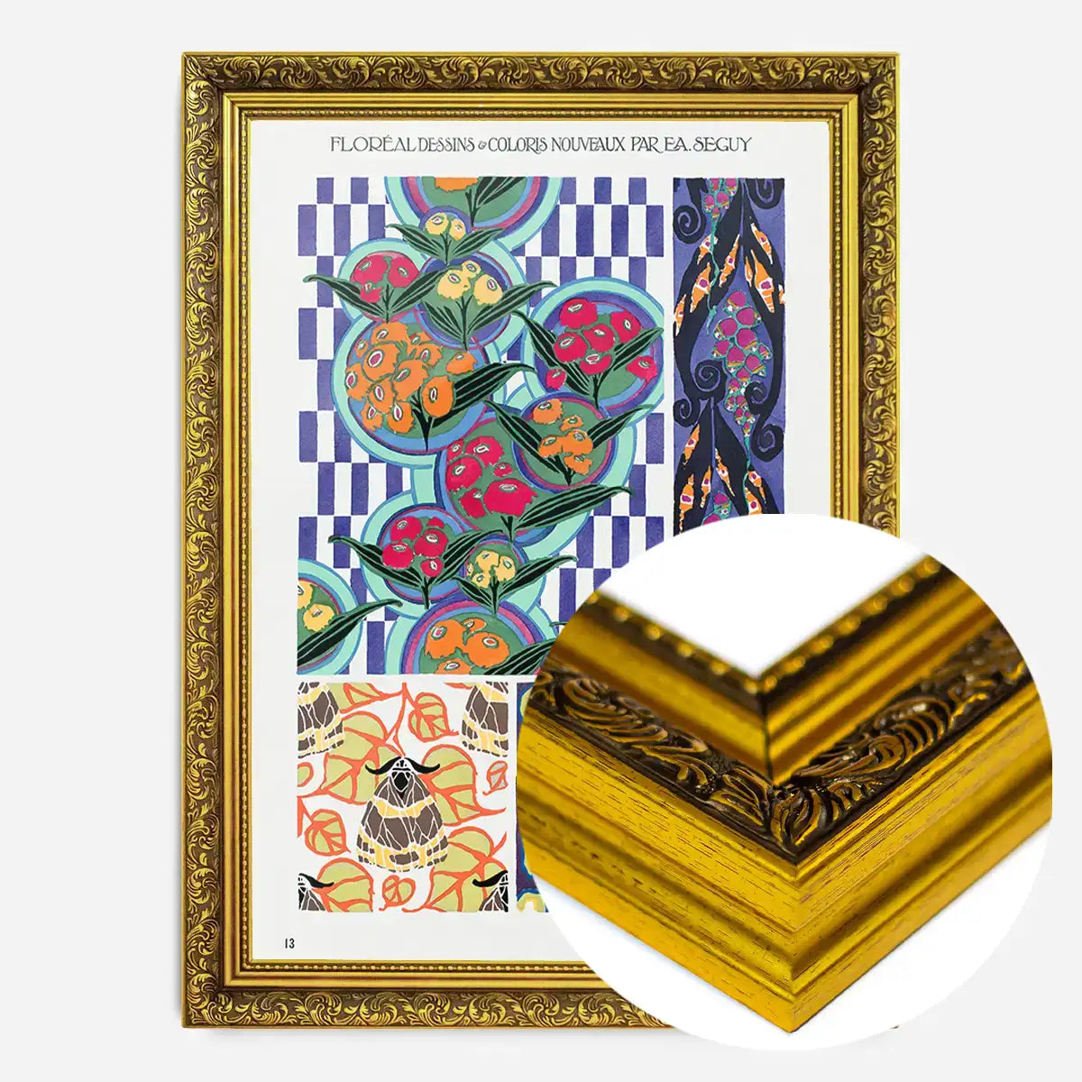 Emile-Alain Séguy Art Nouveau Pattern Print 014