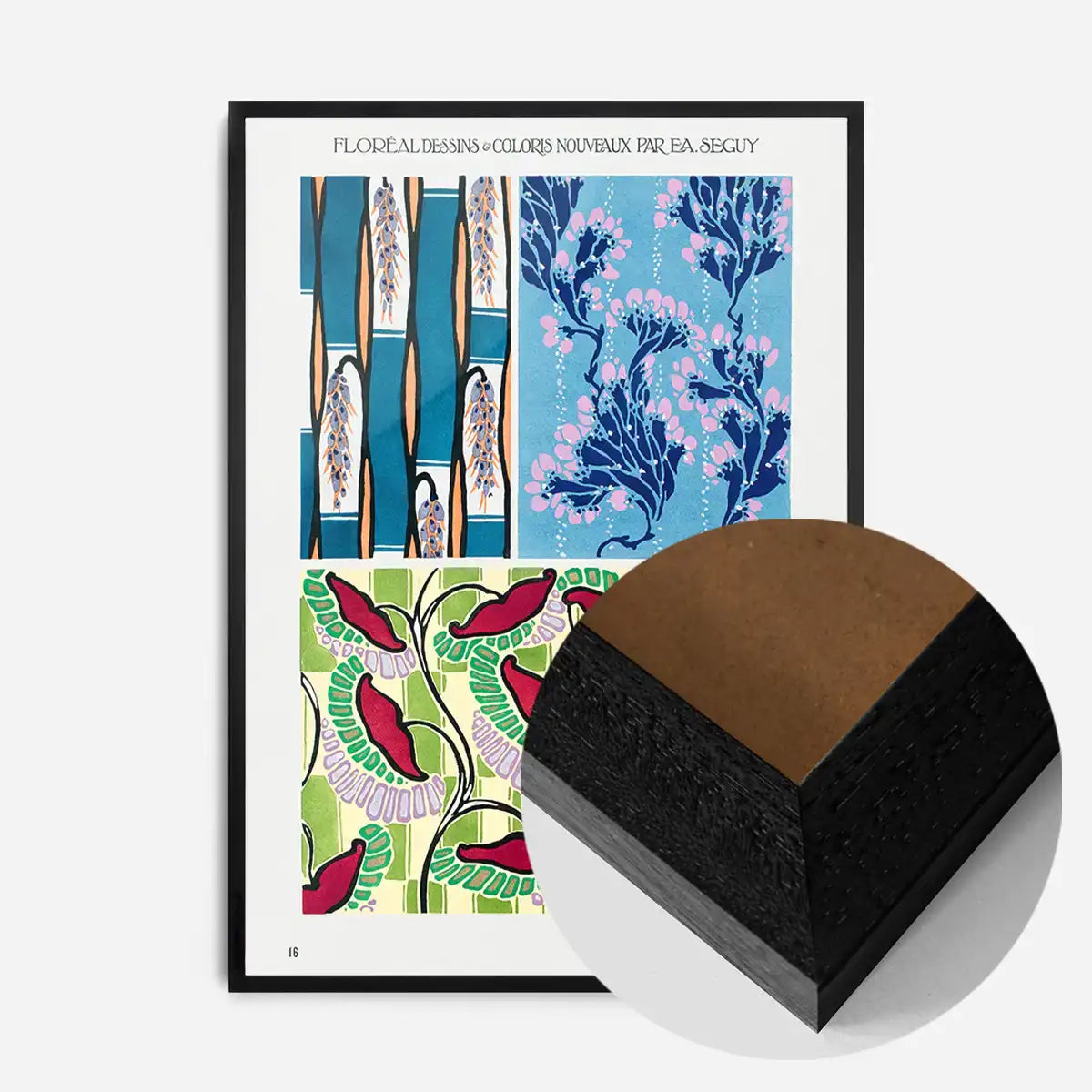 Emile-Alain Séguy Art Nouveau Pattern Print 015