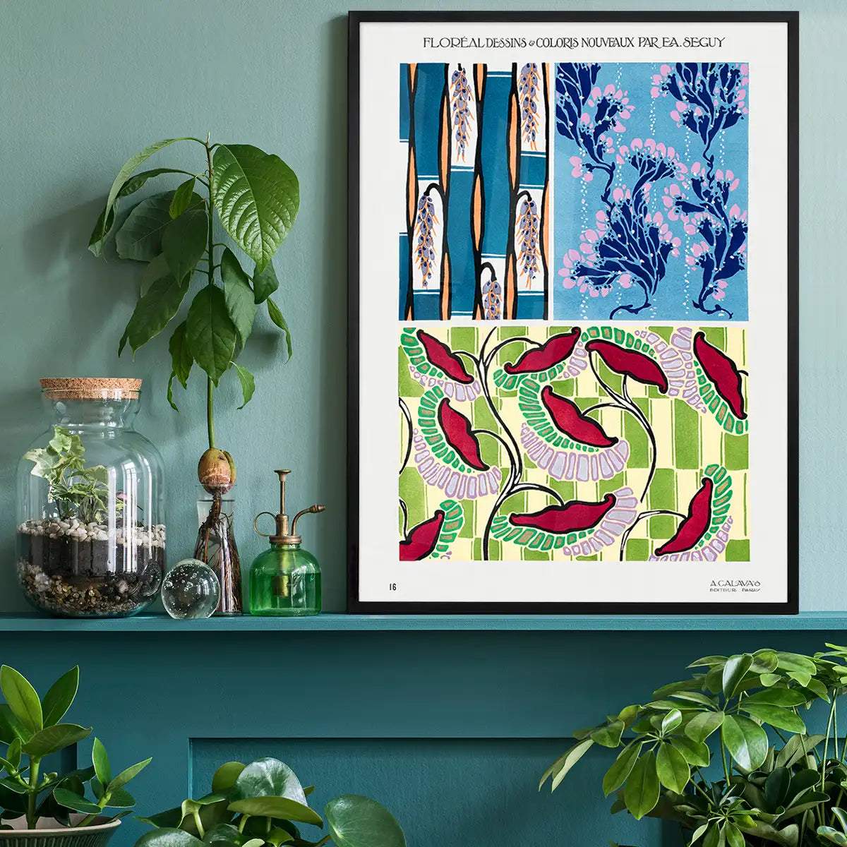 Emile-Alain Séguy Art Nouveau Pattern Print 015