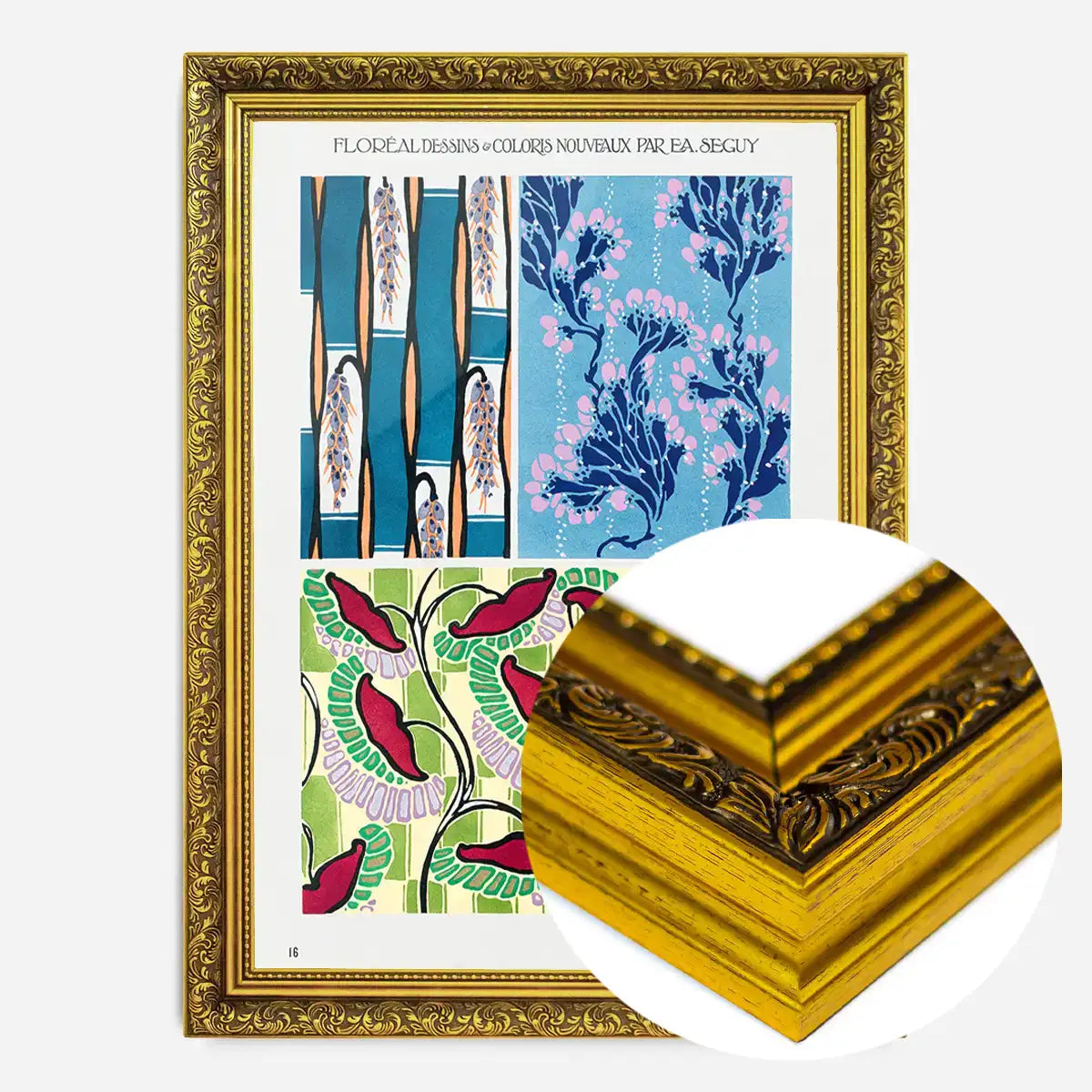 Emile-Alain Séguy Art Nouveau Pattern Print 015