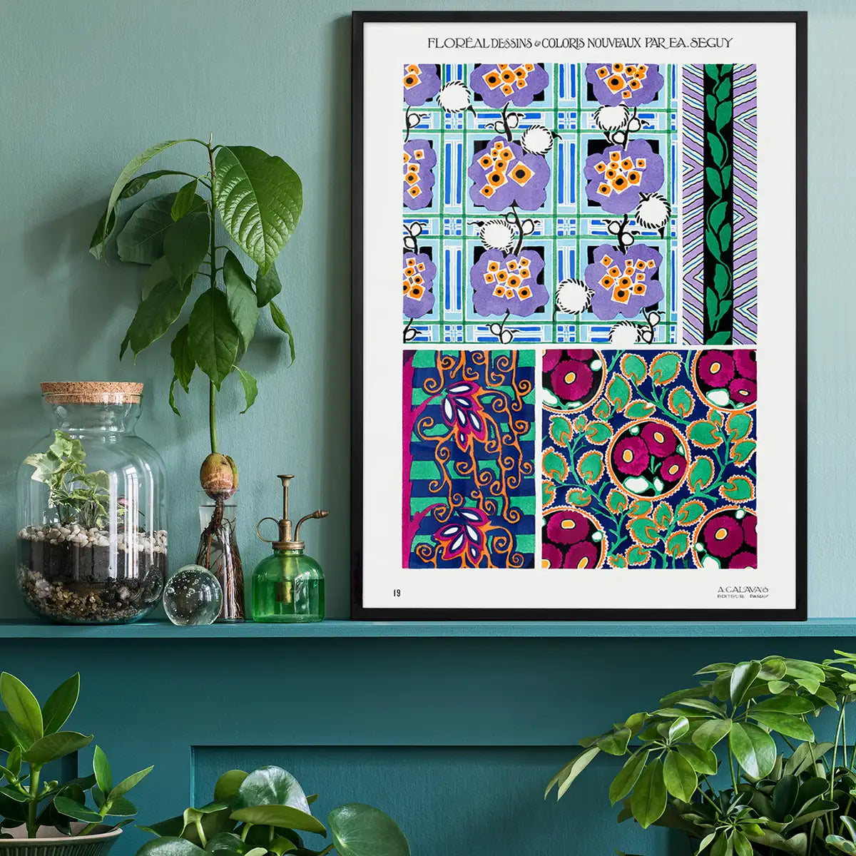 Emile-Alain Séguy Art Nouveau Pattern Print 016