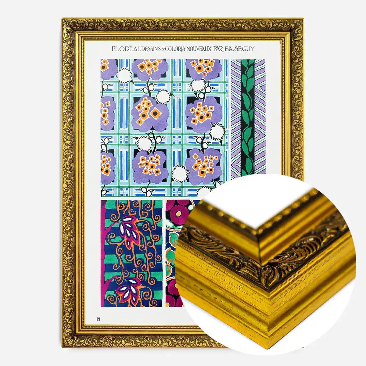 Emile-Alain Séguy Art Nouveau Pattern Print 016