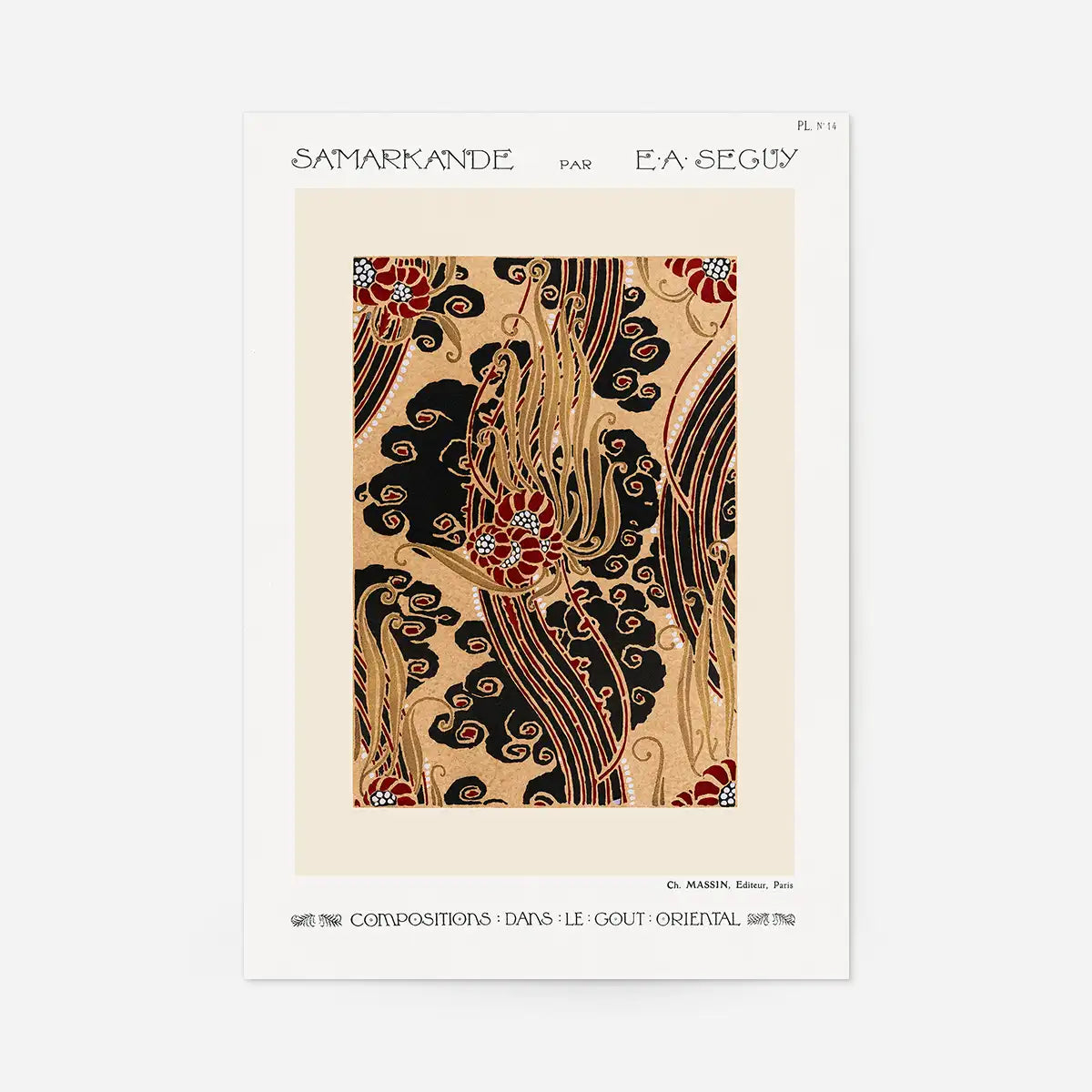 Emile-Alain Séguy Art Nouveau Pattern Print 017