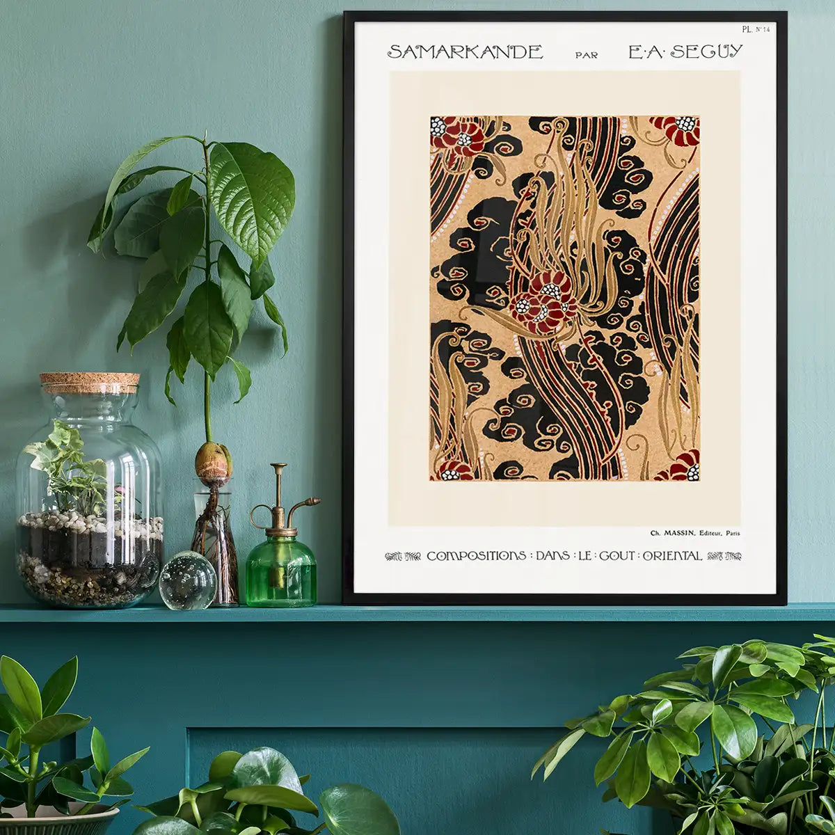 Emile-Alain Séguy Art Nouveau Pattern Print 017