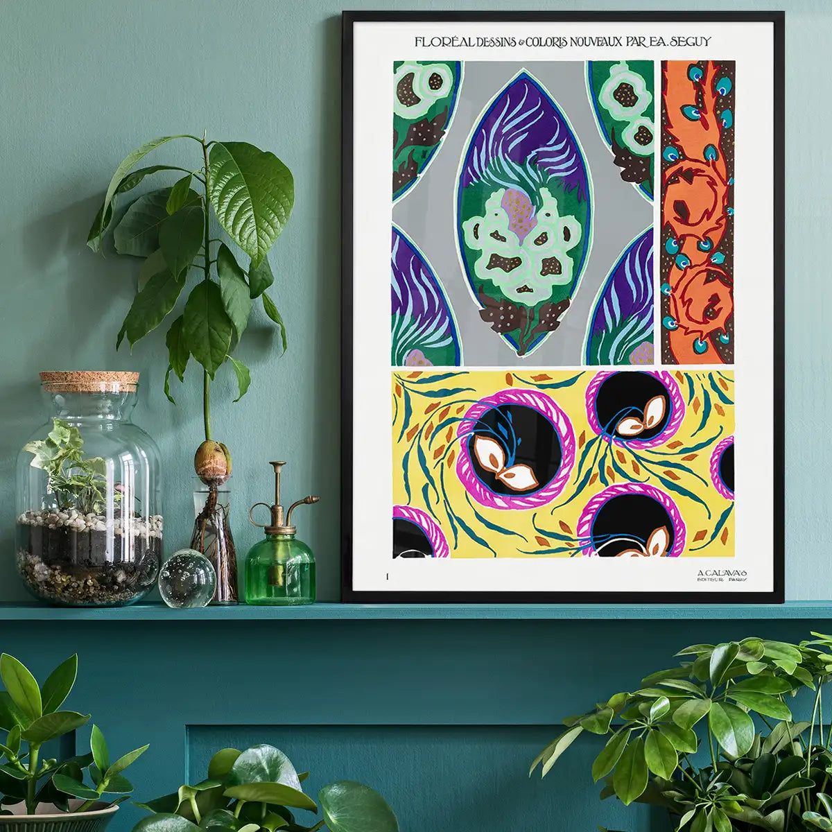 Emile-Alain Séguy Art Nouveau Pattern Print 019