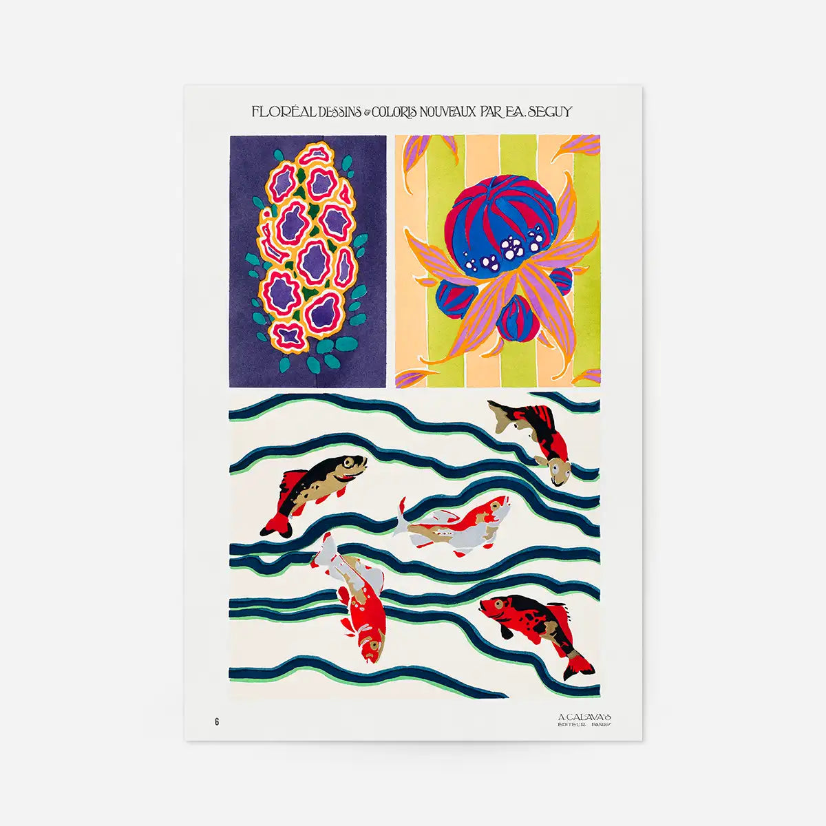 Emile-Alain Séguy Art Nouveau Pattern Print 020