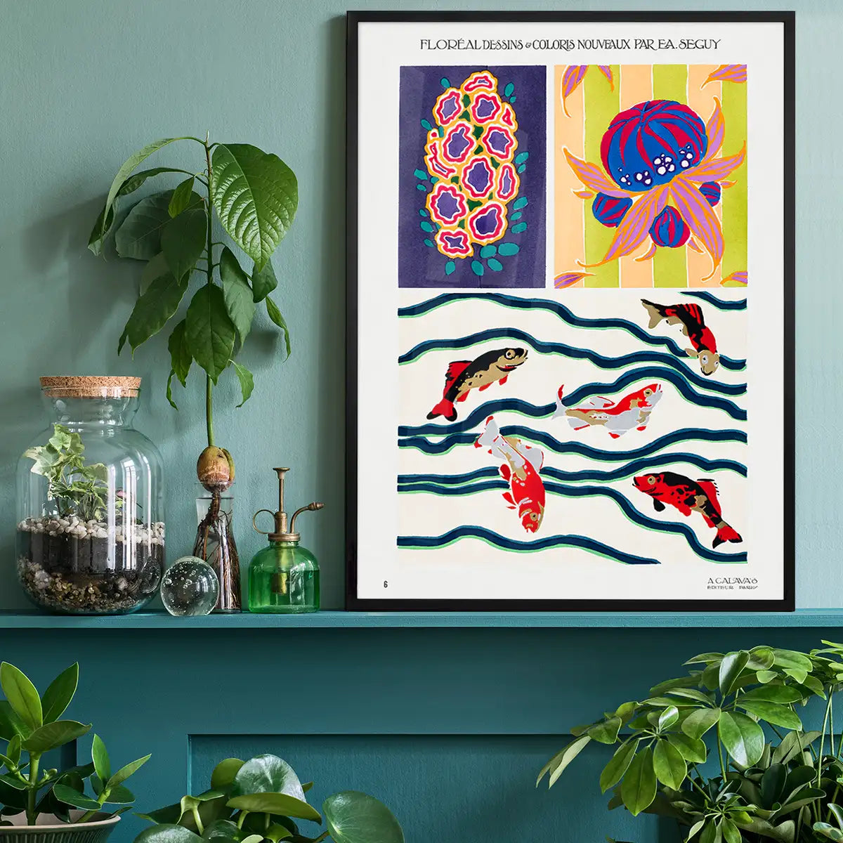 Emile-Alain Séguy Art Nouveau Pattern Print 020
