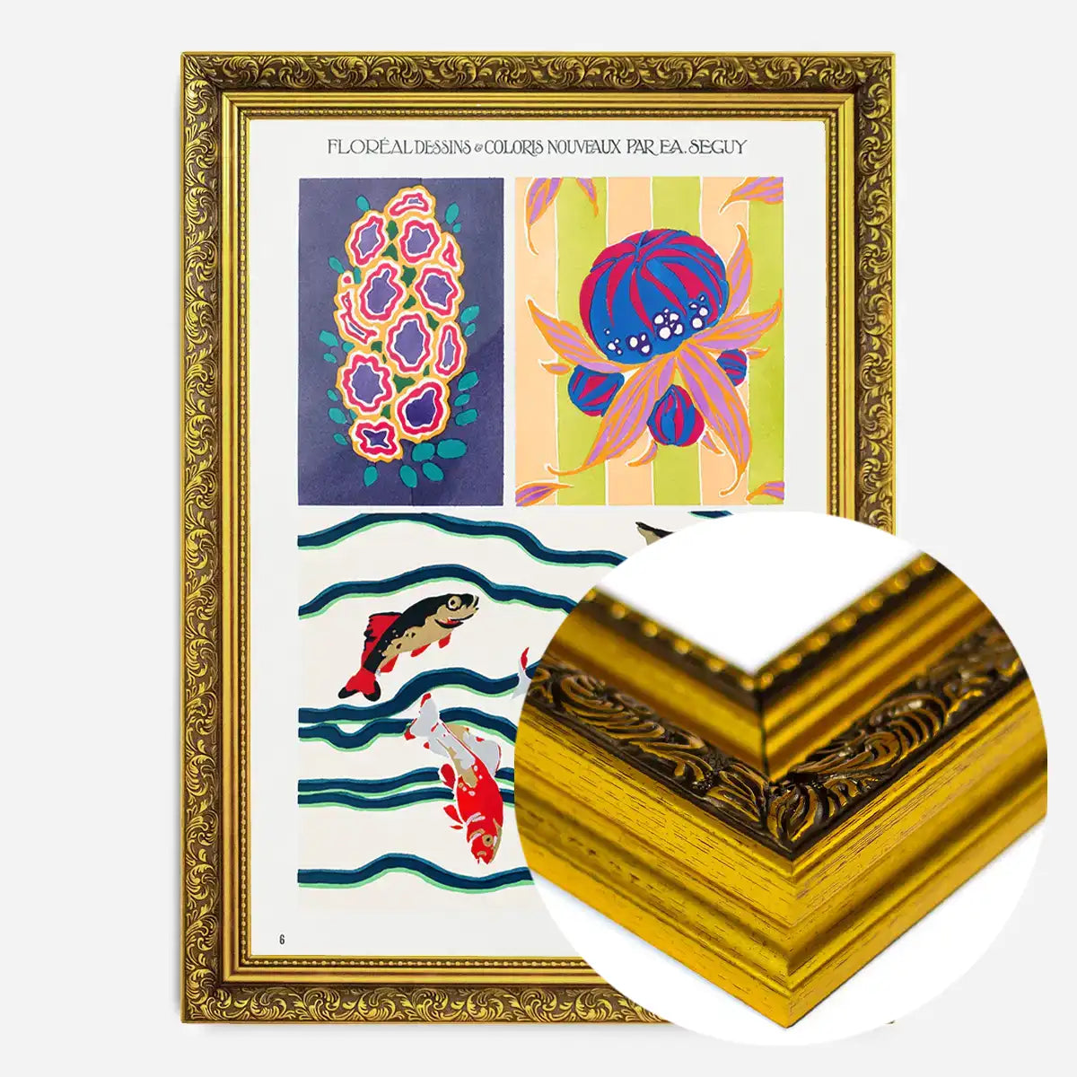 Emile-Alain Séguy Art Nouveau Pattern Print 020