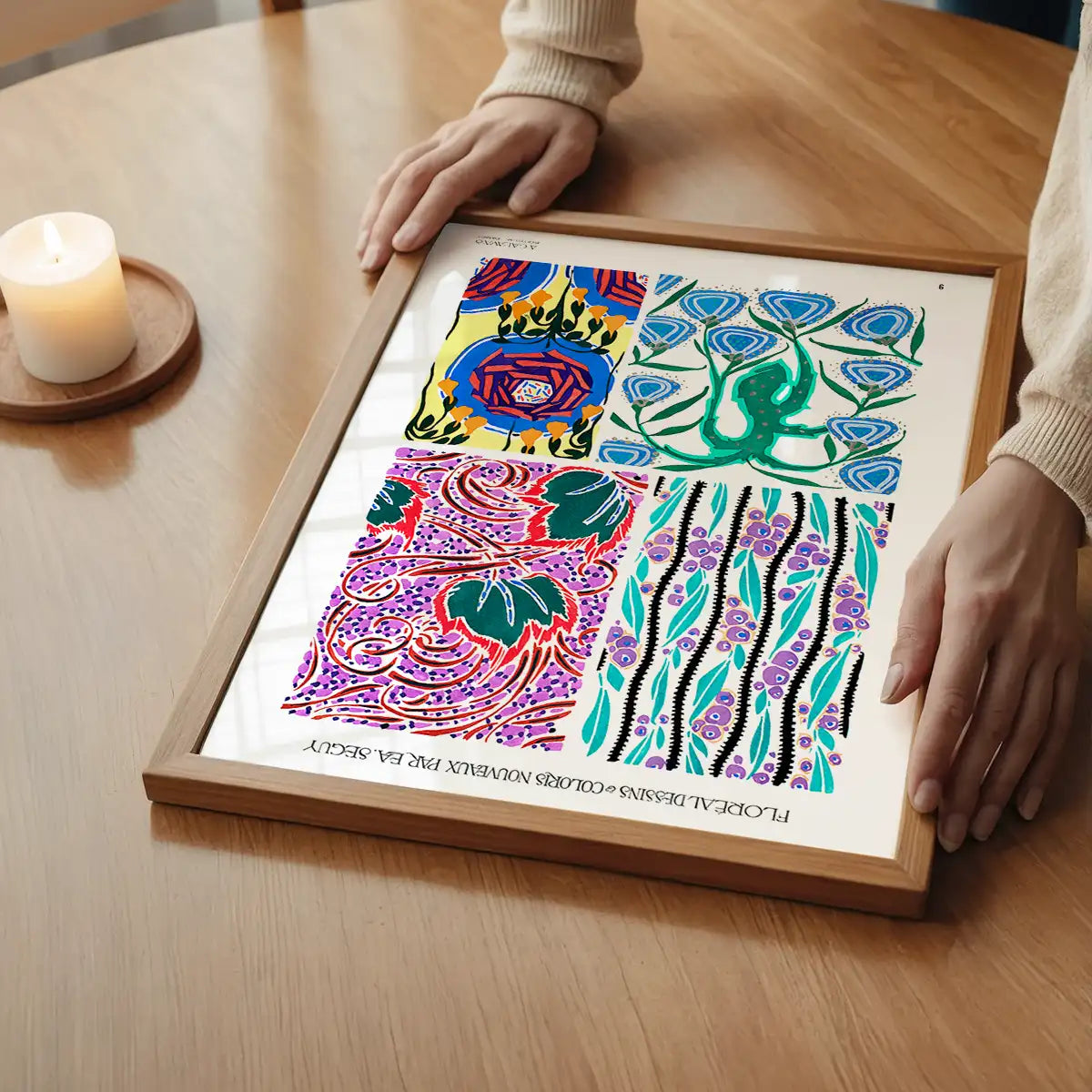 Emile-Alain Séguy Art Nouveau Pattern Print 022