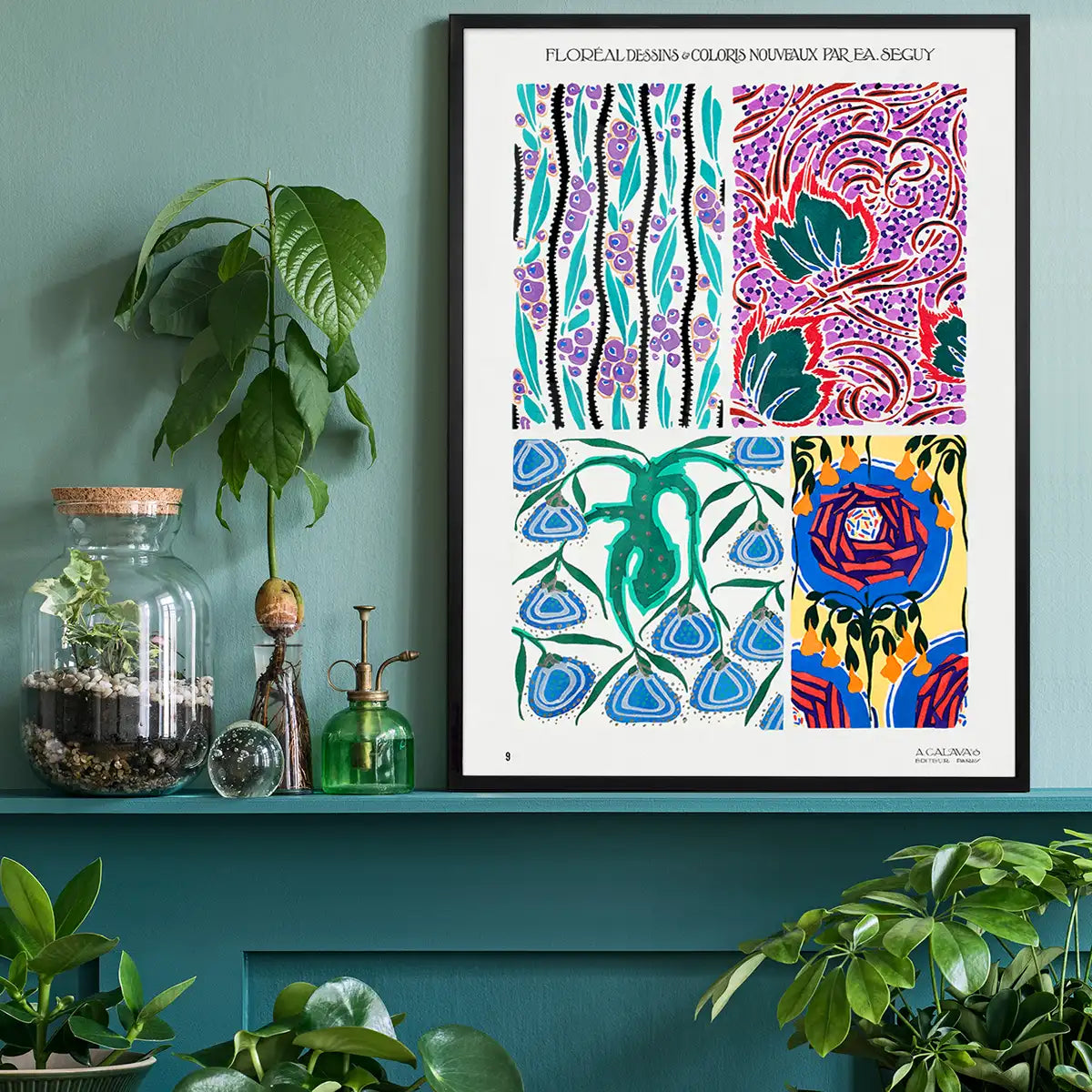 Emile-Alain Séguy Art Nouveau Pattern Print 022