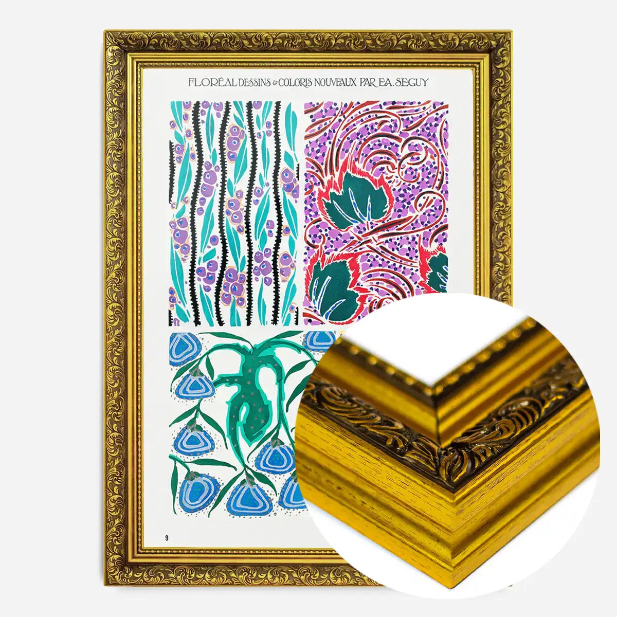 Emile-Alain Séguy Art Nouveau Pattern Print 022
