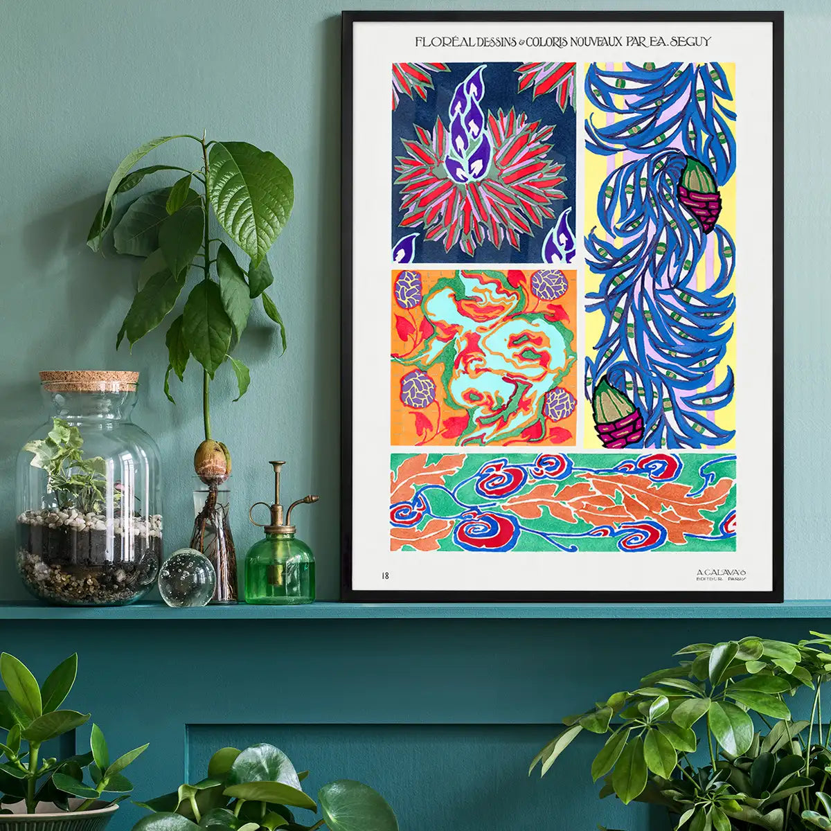 Emile-Alain Séguy Art Nouveau Pattern Print 024
