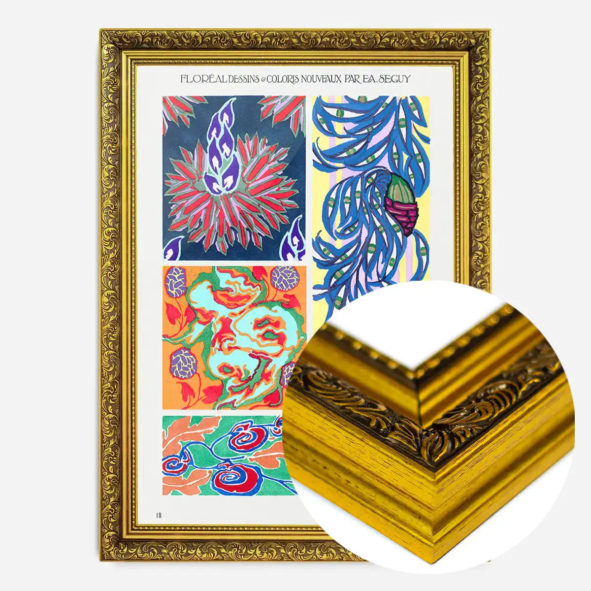 Emile-Alain Séguy Art Nouveau Pattern Print 024