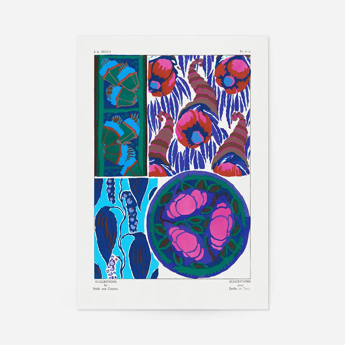 Emile-Alain Séguy Art Nouveau Pattern Print 028