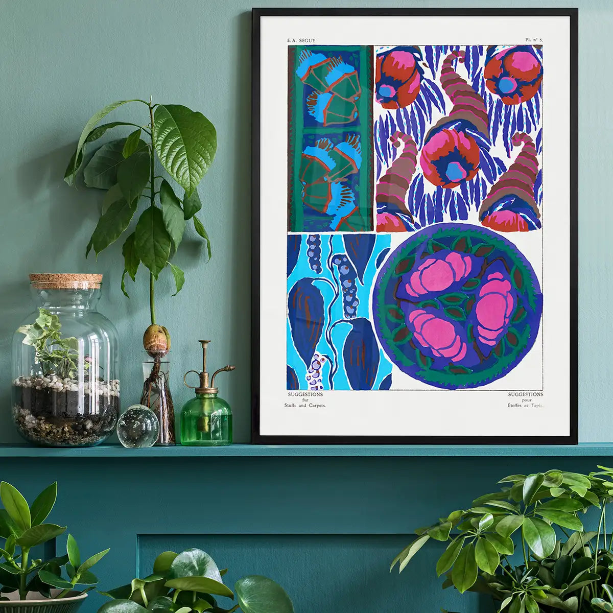 Emile-Alain Séguy Art Nouveau Pattern Print 028