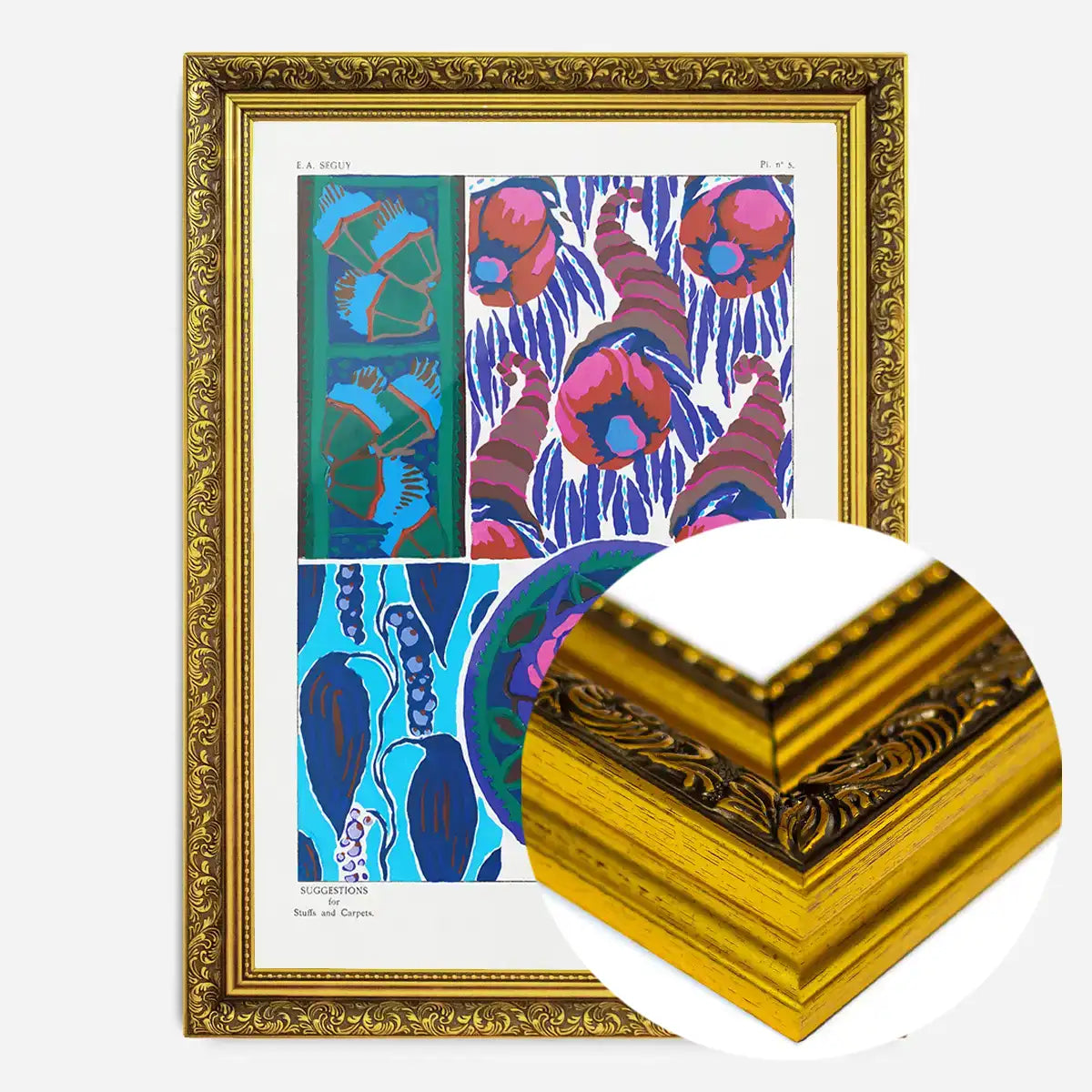 Emile-Alain Séguy Art Nouveau Pattern Print 028